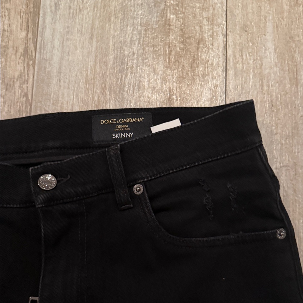 Dolce & Gabbana Black Denim Skinny Jeans